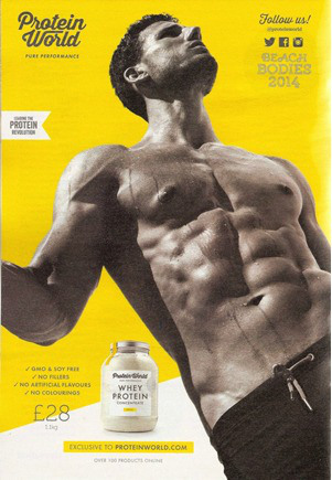Protein World "beach body" adverts