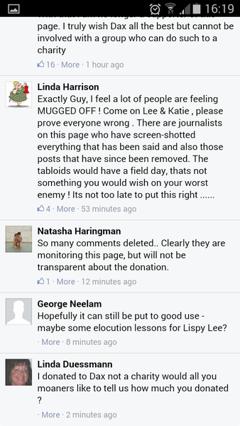 To wonder why there has STILL been no donation?