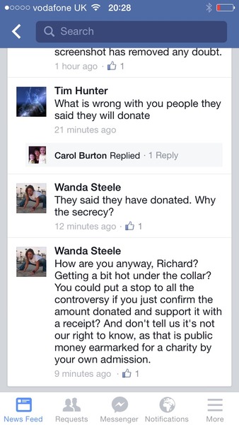 To wonder why there has STILL been no donation?