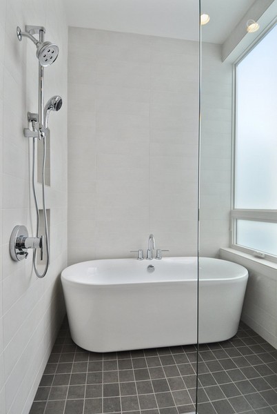 Does anyone have a bath within their shower space?