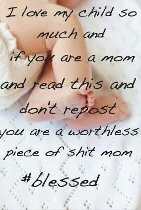 "Repost if you are against child abuse"