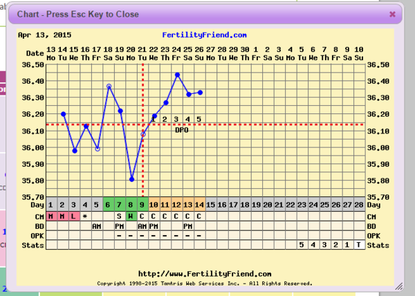 Any charting experts able to tell me whether I have ovulated?