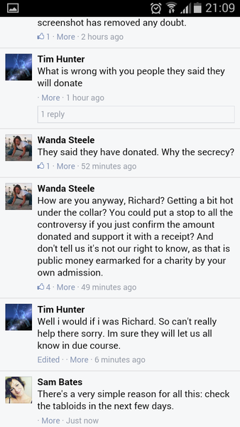 To wonder why there has STILL been no donation?