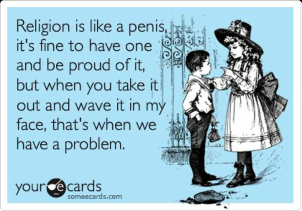 ...To Feel Upset by My God-Pusher Neighbour...