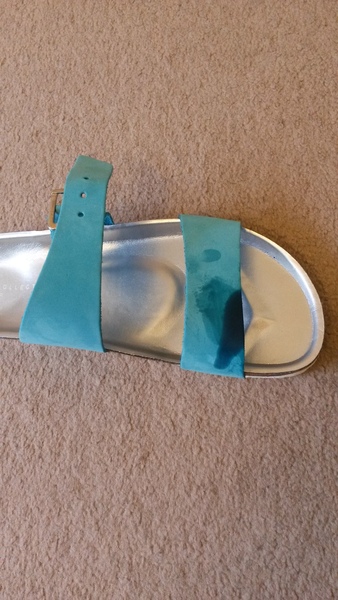 Grease on leather sandals aaargh!!