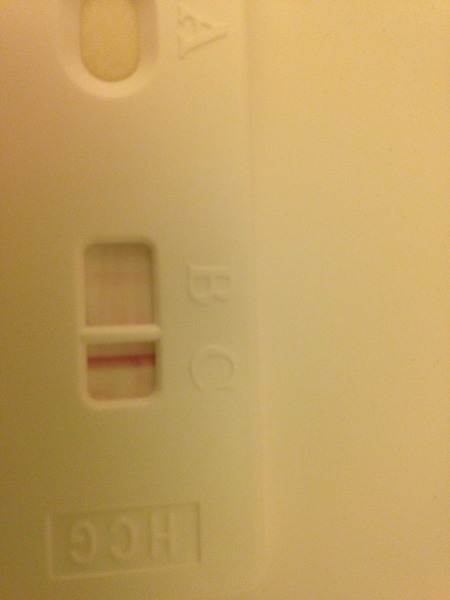 Faint positive or evap line??