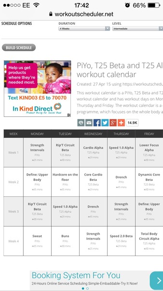 Anyone else starting a Beachbody workout programme? (T25, insanity etc)