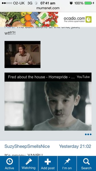 To think the Homepride advert is fucking creepy?