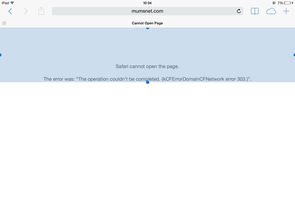 MN making safari crash?
