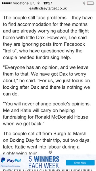 To wonder why there has STILL been no donation?