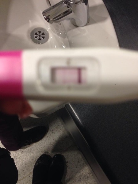 Done a pregnancy test, Faint positive.