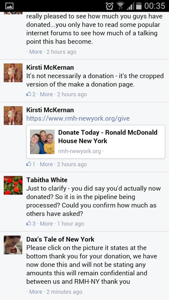 To wonder why there has STILL been no donation?
