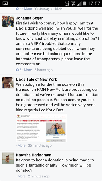 To wonder why there has STILL been no donation?