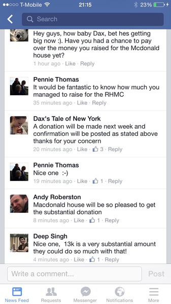 To be feel that some of the public have been mislead and a charity have lost out?