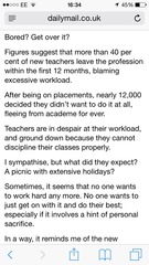 Record numbers quitting profession in first year of teaching