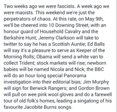 to think some of the Anti Scottish rhetoric in the media due to the rise of the SNP is frankly shocking?