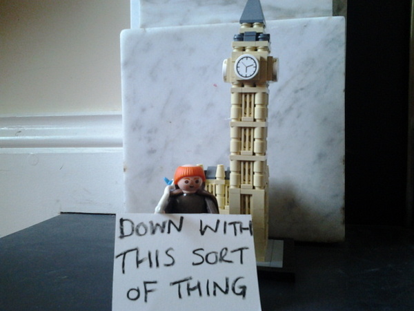 It's election day for the Playmobil people in our house. Cast your votes here...
