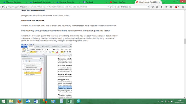 default single line spacing in word 2010