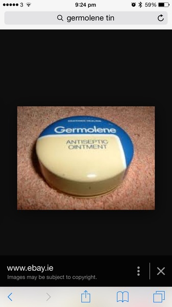 To be so outraged that pink germolene has been discontinued