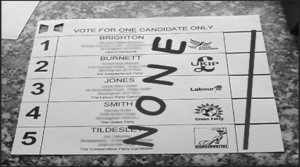 Spoilt ballot paper as valid protest 'vote'?