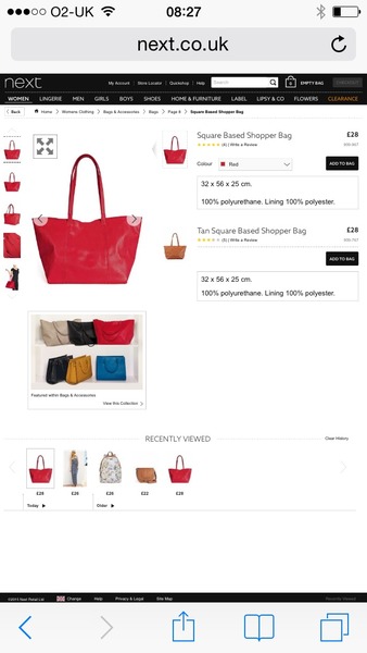 Weekend bag - under £50