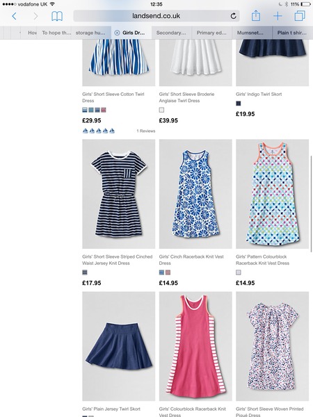 Plain t shirt dresses for kids?