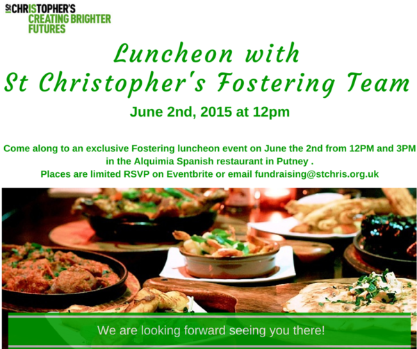Luncheon at the Alquimia Restaurant in Putney with St Christopher's Fellowship