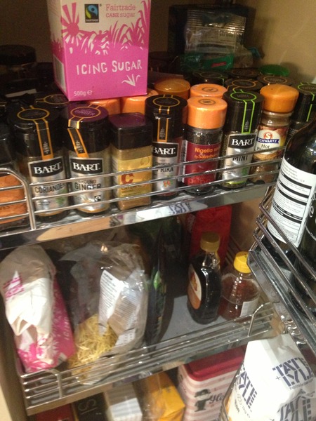 Pull out larder units - baskets?