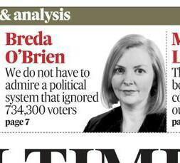 To rally Irish voters here and ask is anyone voting No tomorrow?