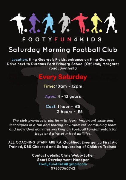 Footy Fun 4 Kids Saturday Morning Club