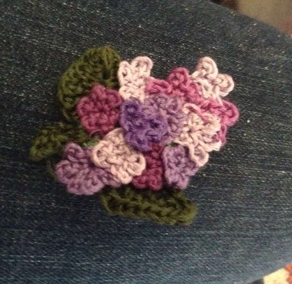 Wearing the lilac.