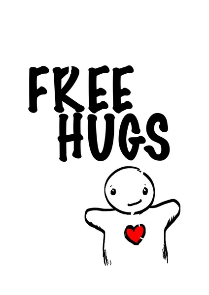 to be sad that I've never been hugged by another adult who loves me
