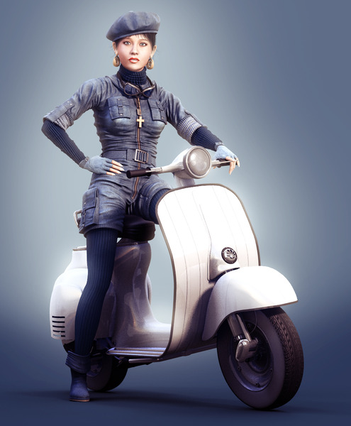 Samantha Cameron on that scooter