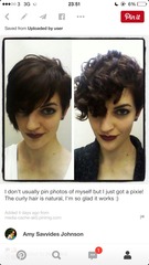Long pixie cut with wavy hair?