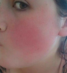 BB /CC cream with really red cheeks