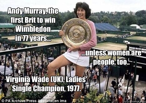 Places where you would expect to see women represented/involved/visible and yet there are none .....