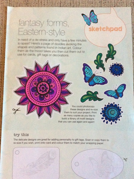 Adult colouring in books