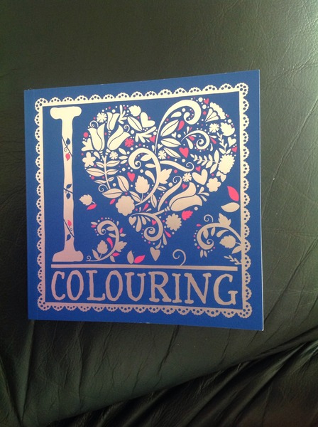 Adult colouring in books