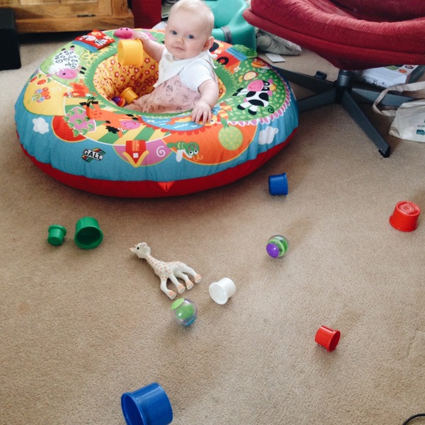 Jan 2015- what will they be doing next? Sitting, eating, crawling....