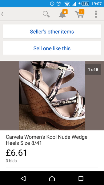 Carvela kool nude wedges