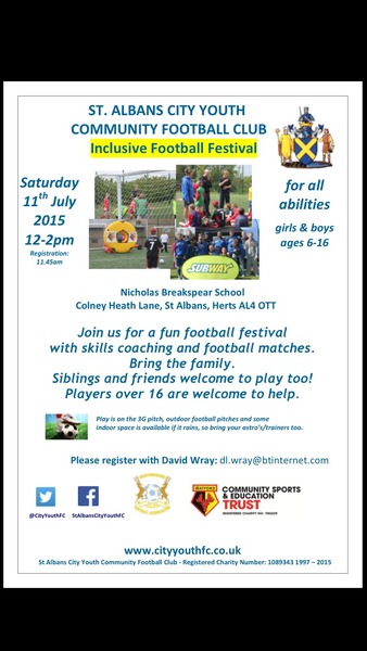 INCLUSIVE football club (St Albans).