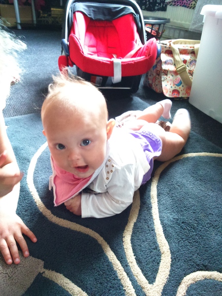 Jan 2015- what will they be doing next? Sitting, eating, crawling....