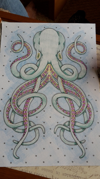 Adult colouring in books