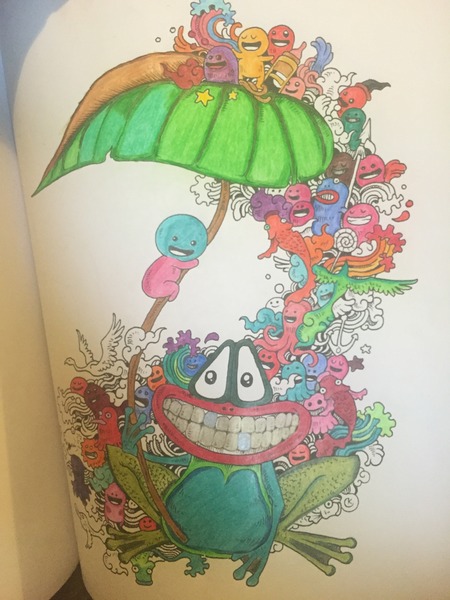 Adult colouring in books