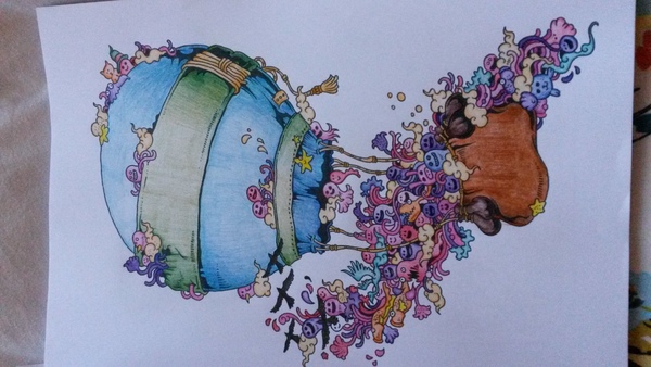 Adult colouring in books