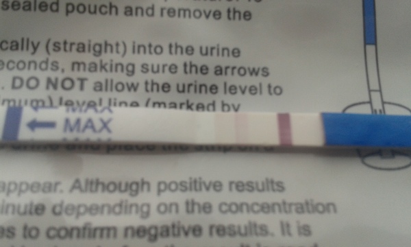 3 days of faint positives...