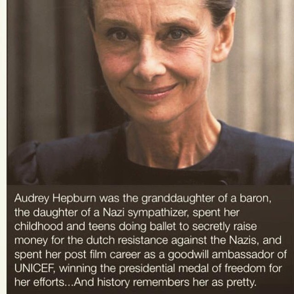 To not 'get' Audrey Hepburn?