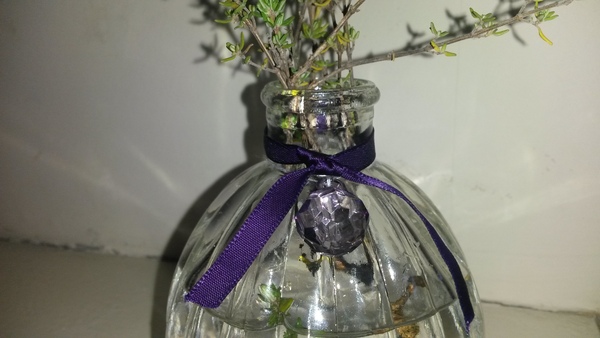 Homemade table decorations.  I've been making some for my wedding.