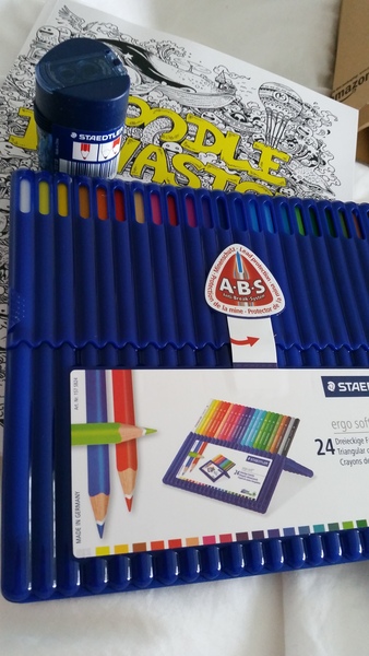 Adult colouring in books