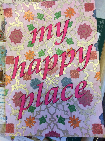 Adult colouring in books